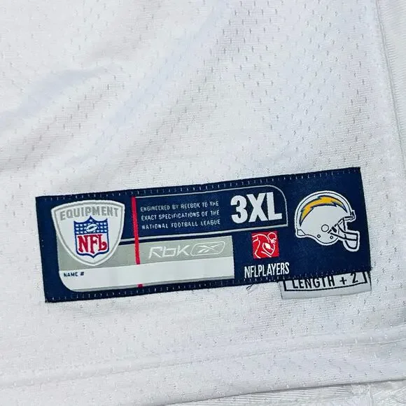 Reebok LaDanian Tomlinson Authentic Jersey 3XL San Diego Chargers Stitched Vtg - Picture 6 of 9
